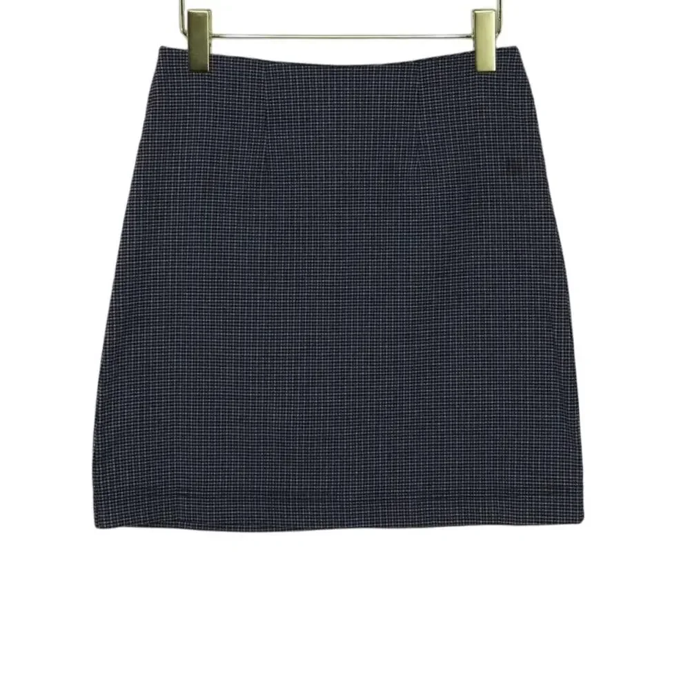 Y2k Derek Heart Blue Plaid Mini Skirt Preppy Medium